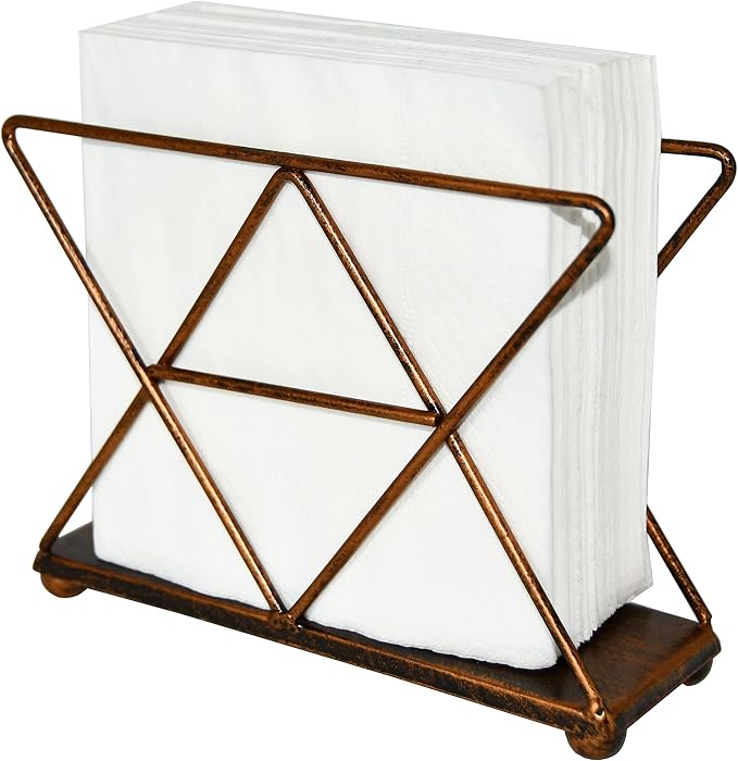 Modern Geometric Metal Wire Napkin Holder