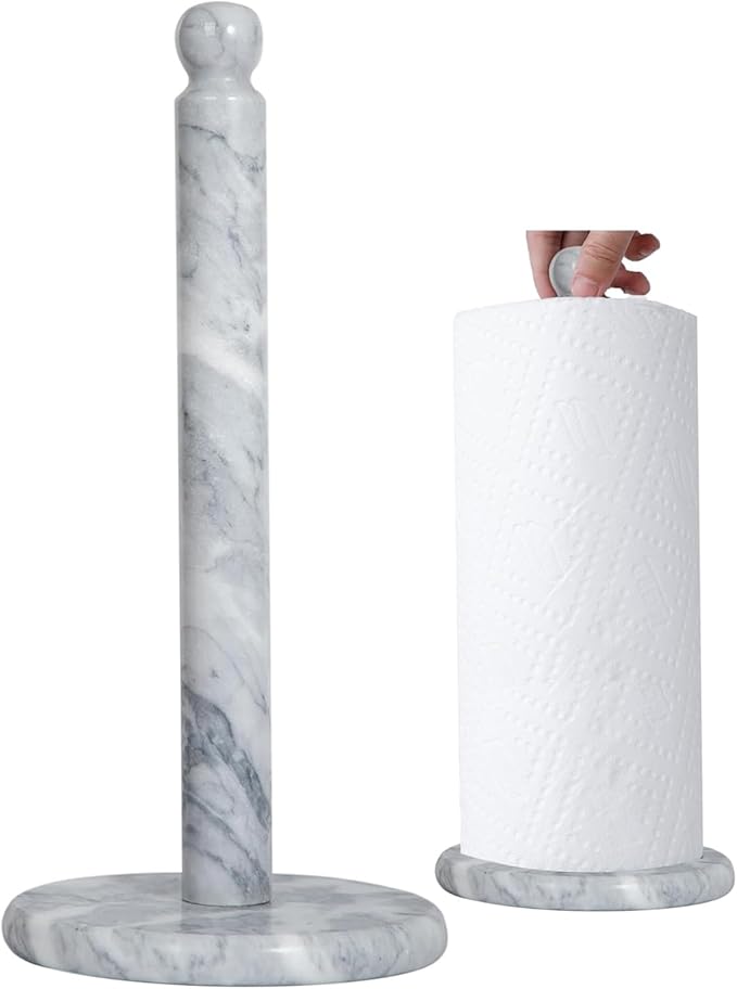 Weighted Marble Base Standing Paper Towel Holder