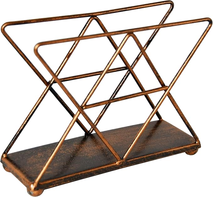 Modern Geometric Metal Wire Napkin Holder