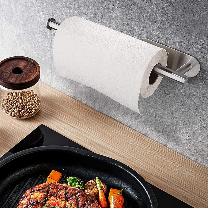 Under-Cabinet Stainless Steel Paper Towel Holder